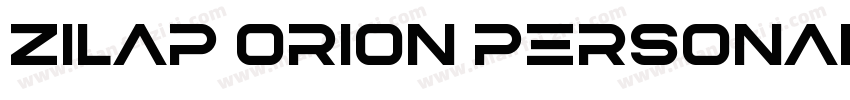 Zilap Orion Personal Use Futuristi字体转换